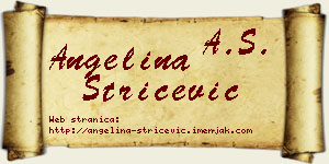 Angelina Stričević vizit kartica